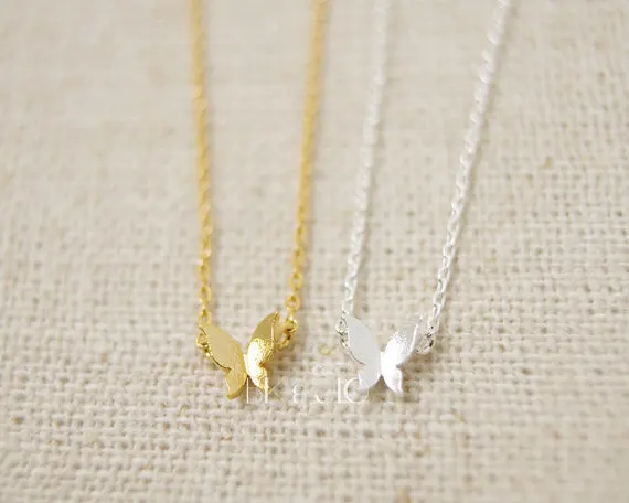 Gold Silver Tiny Butterfly Necklace.jpg
