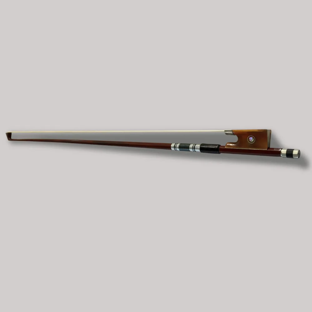 TONGLING-4-4-Brazilwood-Violin-Bow-Exquisite-Handcraft-Ox-Horn-Frog-w-Colored-Shell-Horsehair-Bow