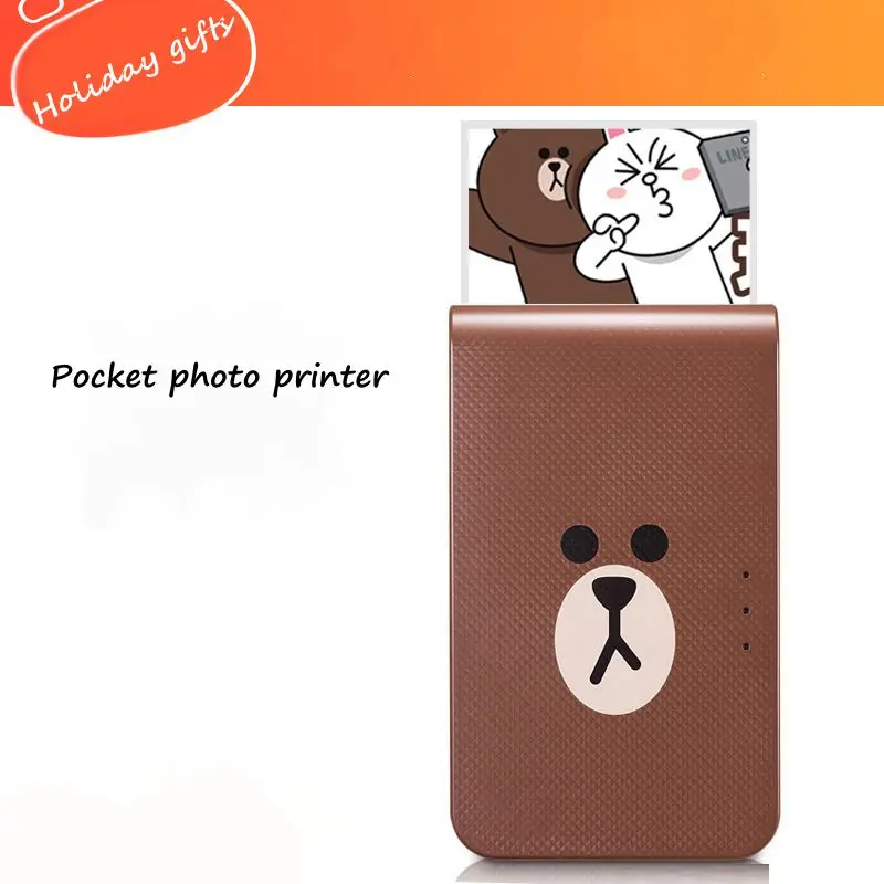 

Mobile phone photo printer PD239SF home wireless portable mini pocket photo printer without ink photo printer Bluetooth printer