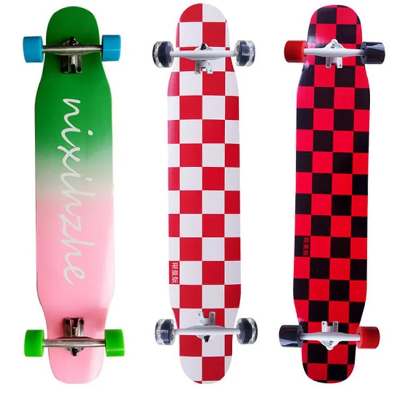 Goede Professionele 4 Wielen Skateboard Longboard Deck Canadese Maple Dansen Longboard Downhill Road Street Balance Board