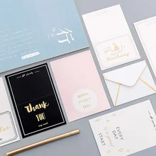 10 шт. европейские креативные Цветочные английские складные рождественские поздравительные открытки открытка с буквенным конвертом подарочный набор для карточек Открытка Подарок