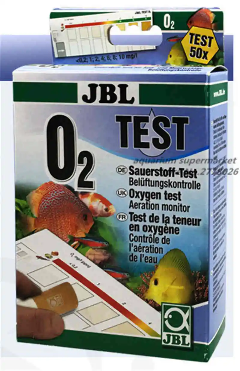 JBL тест-агент для воды комплект PH NO2 NO3 Ca Mg Cu O2 CO2 PO4 NH4 GH KH Fe аквариум для свежей воды - Цвет: O2