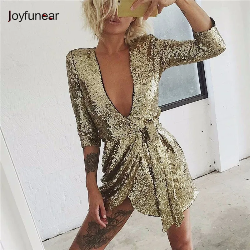 New Style Summer irregular fold mini Dress Women Sexy Club Dress Party Night Club Dress Vestido Robe Femme Party Sequin Dress