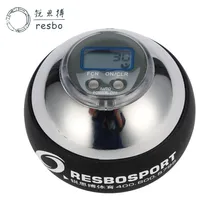 48lbs 12000+ об./мин. Сила запястья мяч металлический Серебряный счетчик Гироскопический запястье мяч укрепление Спиннер счетчик Силы Фитнес мяч F