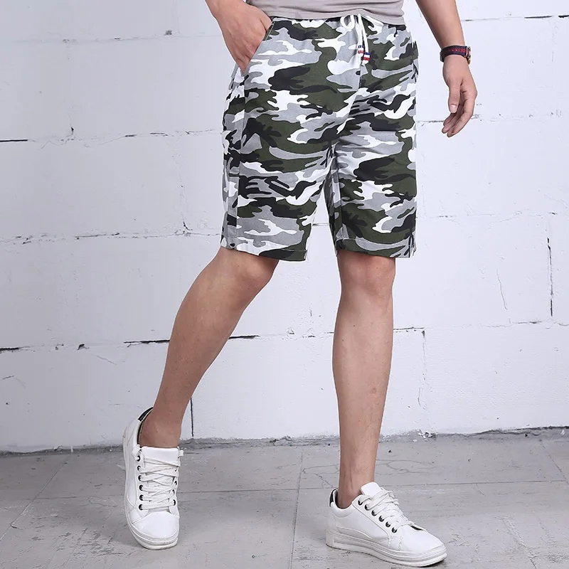 Летние камуфляжные шорты мужские повседневные мужские воздухопроницаемые пляжные шорты короткие штаны Мужская спортивная одежда модные пляжные шорты бодибилдинг