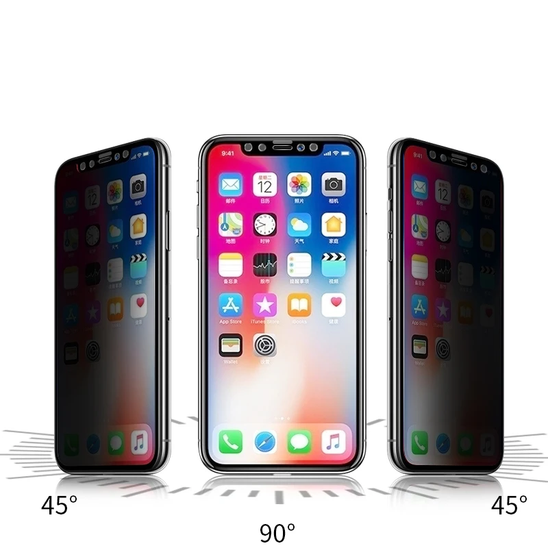 Suntaiho Full Cover Anti-Peeping Tempered Glass for iPhone Xs Max XR X for iPhone 7 8 plus 6s Anti Privacy Screen Protective Suntaiho Full Cover Anti-Peeping Tempered Glass for iPhone Xs Max XR X for iPhone 7 8 plus 6s Anti Privacy Screen Protective