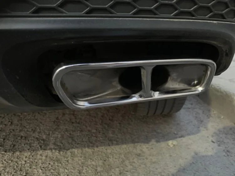 for audi q7 4m 2016 2017 2018 muffler Stainless steel Exhaust Tip Muffler Pipe Cover car accessories (5)