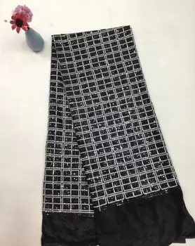 

5yards S-111529 new arrive embroidered sequins tulle lace fabric for sawing