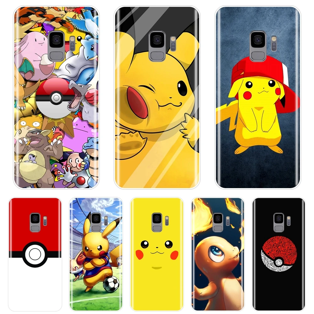 

Pokemon Pikachu Phone Case Silicone For Samsung Galaxy S5 S6 S7 Edge S8 S9 Plus Soft Back Cover For Samsung Galaxy Note 9 8 5 4