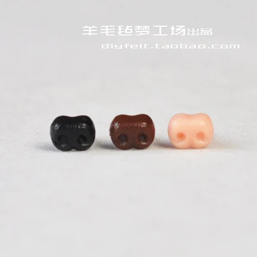 

Optional 3Color 6*8mm High quality DIY MINI Dog nose baize poke poke fun kit diy accessories material animal's nose