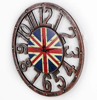 

vintage large decorative wall clock home decor fashion silent wall clock