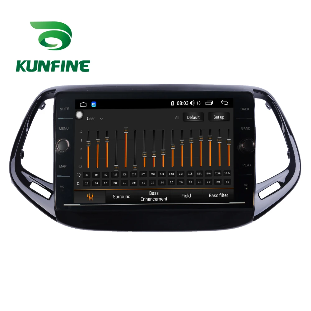 Perfect Octa Core ROM 64GB Android 8.1 Car DVD GPS Navigation Player Deckless Car Stereo for Jeep Compass 2017 Radio Head Unit Wifi 4G 5