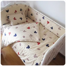 Промо-акция! 9 шт. по индивидуальному заказу детская кроватка Комплект постельный комплект демонтажа комплект постельного белья, 4 переднего бампера/лист/Подушка/одеяло