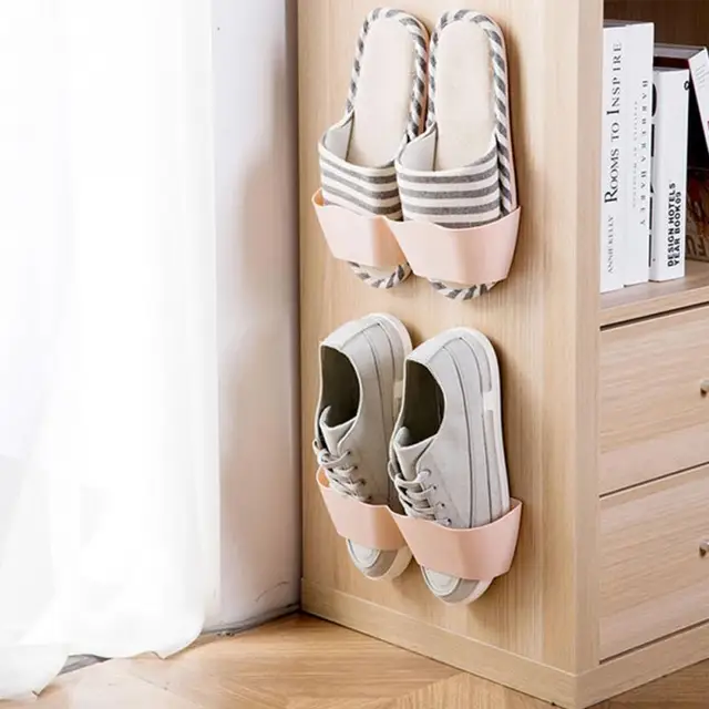 1pc living room bathroom wall mounted storage shelf shoe rack vertical storage rack - Vertical Shoe Rack 1pc living room bathroom wall mounted storage shelf shoe rack vertical storage rack - Vertical Shoe Rack