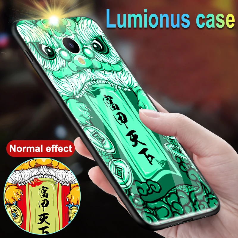 

Luminous Cases For Meizu V8 15 / 16 / 16th Plus Back Protect Cover Lucky Pig Phone Case For Meizu M6s mblu S6