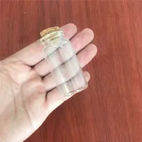 Glass Bottles with Cork, Small Transparent, Clear, Mini Empty Glass Jars, Gift Pack for Wedding Holiday, 25ml, 50PCs per Lot 1
