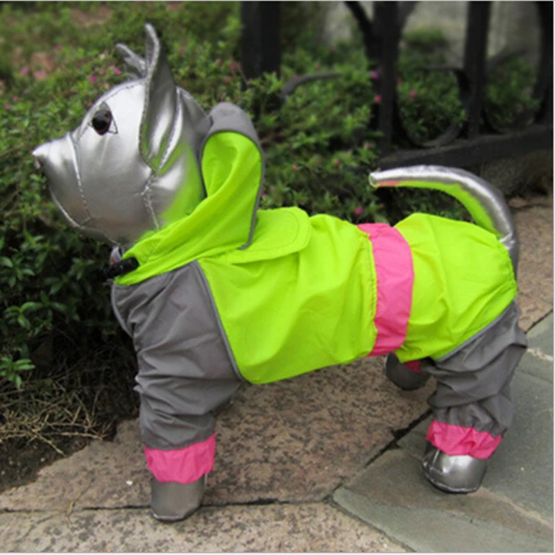 Светоотражающие Водонепроницаемый ткань Pet Повседневное щенок кошка собака одежда с лацканами одноцветное Уютная куртка