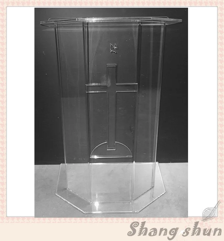 Meeting rostrum crystal acrylic church lecternin Theater Furniture