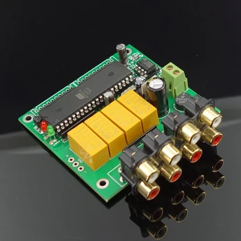 

Intelligent 4-channel audio source automatic input amplifier selection board