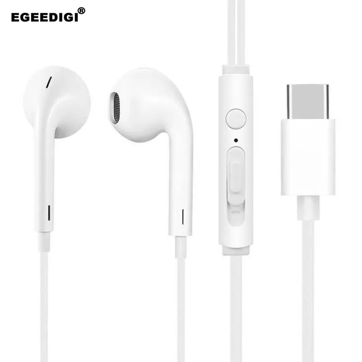 

Original USB Type C Earphones Letv HIFI Headset Lossless Audio 1.2m With Mic For Letv Leeco Le2 Pro X620 X820 For iPhone7/8 Plus