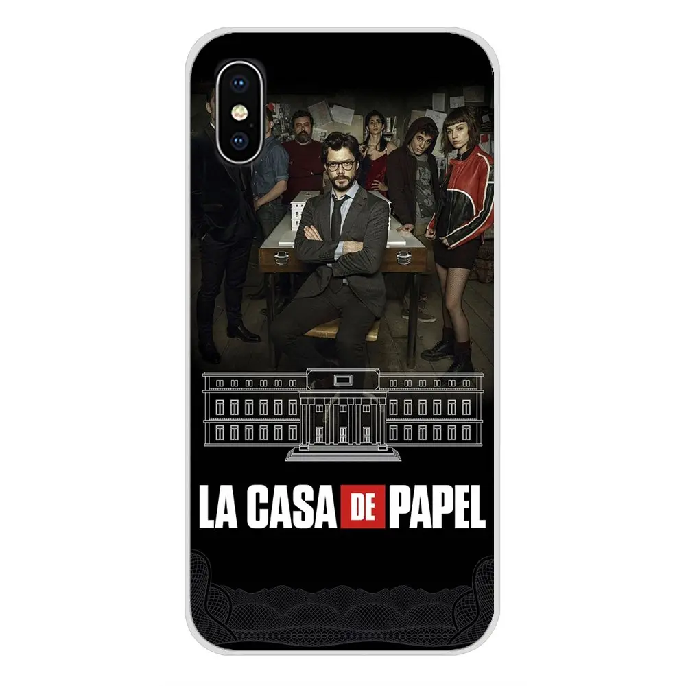 Прозрачный чехол для Huawei P8 9 Lite Nova 2i 3i GR3 Y6 Pro Y7 Y8 Y9 Prime 2017 2018 2019 Испания TV La Casa de papel Money