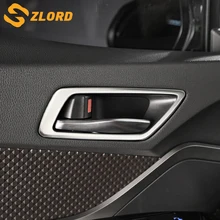 Zlord нержавеющая сталь салона автомобиля дверные ручки отделка Внутренняя дверь чаша круг крышка Наклейка для Toyota C-HR CHR 2016-2018