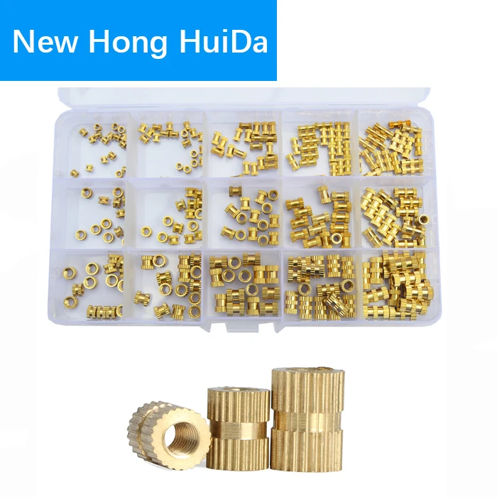 Knurled Brass Nut Inserts M3 Thread Nut Press Fit Nut For Plastic Parts Heat Insert Or Ultrasound In 3D Printer Parts