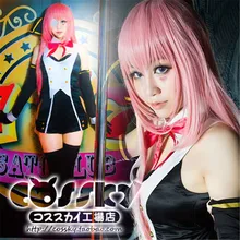 Proyecto desu Diva Vocaloid Cosplay Hatsune Miku Lolita Uniforme Chaleco + Pantalones + Guantes + Headwear + Muñequeras + cuello + Calcetines