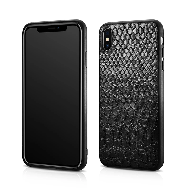 Чехол XOOMZ для iPhone XS Max чехол из искусственной кожи под змеиную кожу питона тонкая