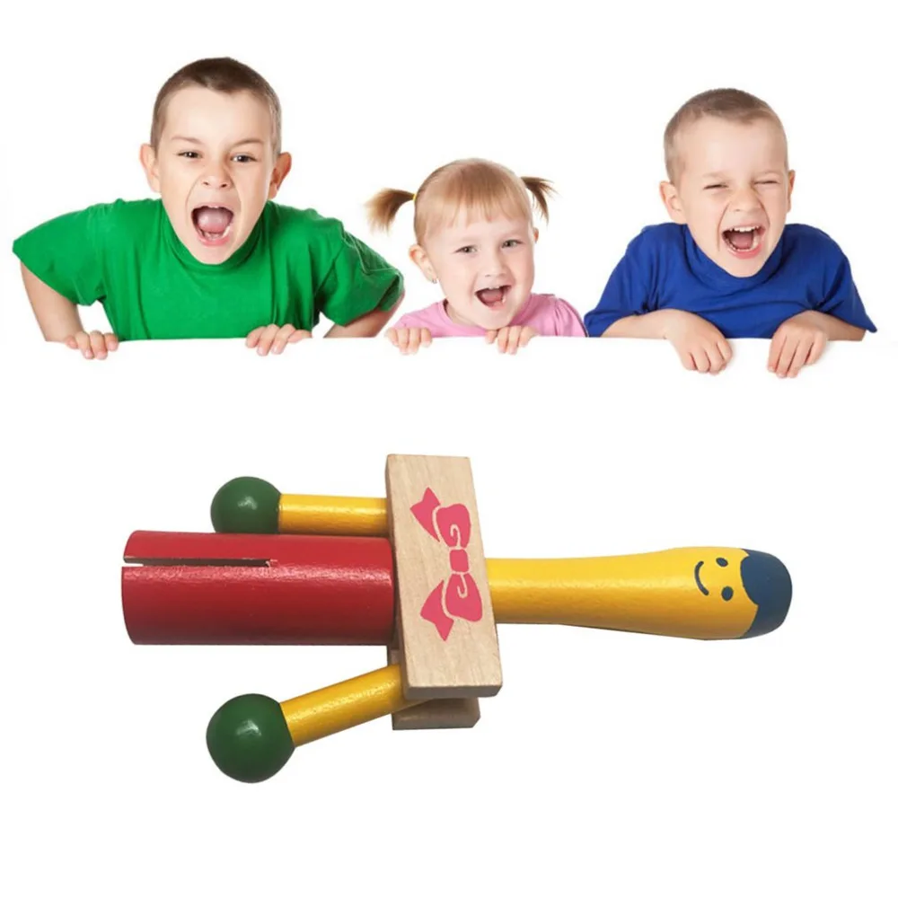Цай ворона эхолот деревянные музыкальные инструменты ручной удар детские игрушки клоуны детские развивающие Хлопушки игрушки подарок