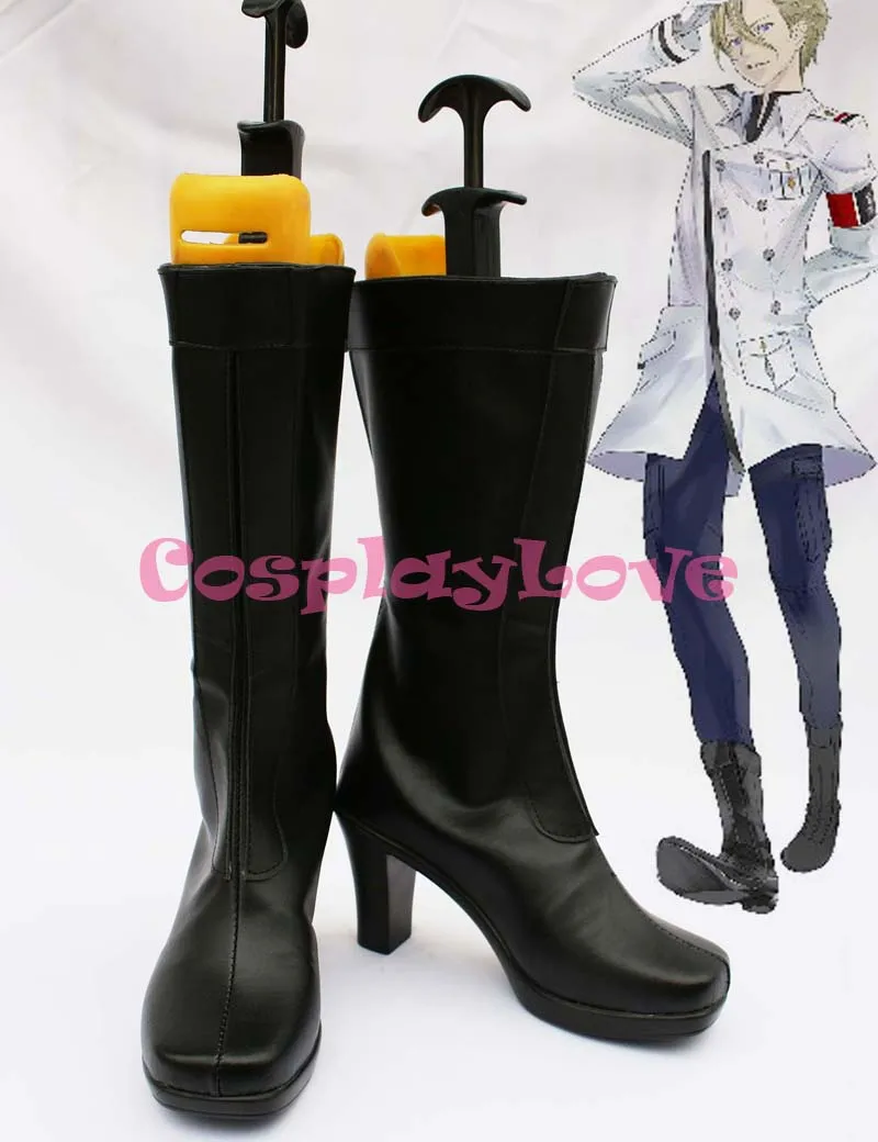 

GUILTY CROWN Inori Yuzuriha Black Cosplay Shoes Long Boots Hand Made Custom-made For Halloween Christmas Festival CosplayLove