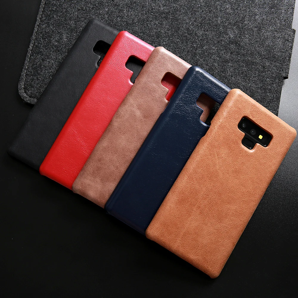 Luxury Genuine Leather Case For Samsung Galaxy Note 9 Case Cowhide Leather Fashion Cover for