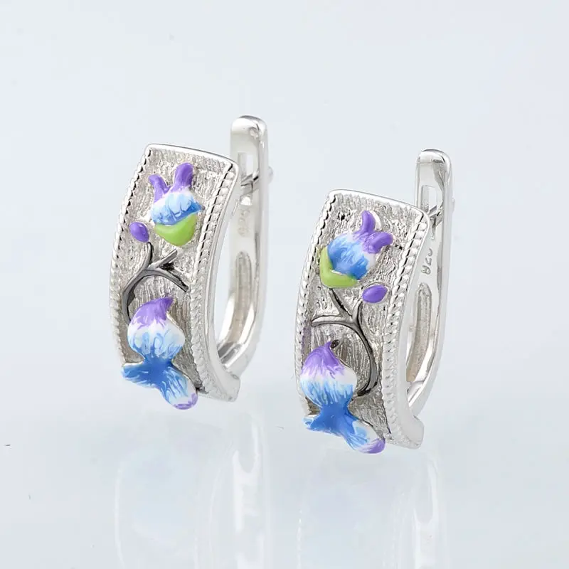E308936ENASK925-Silver Earrings-SV2