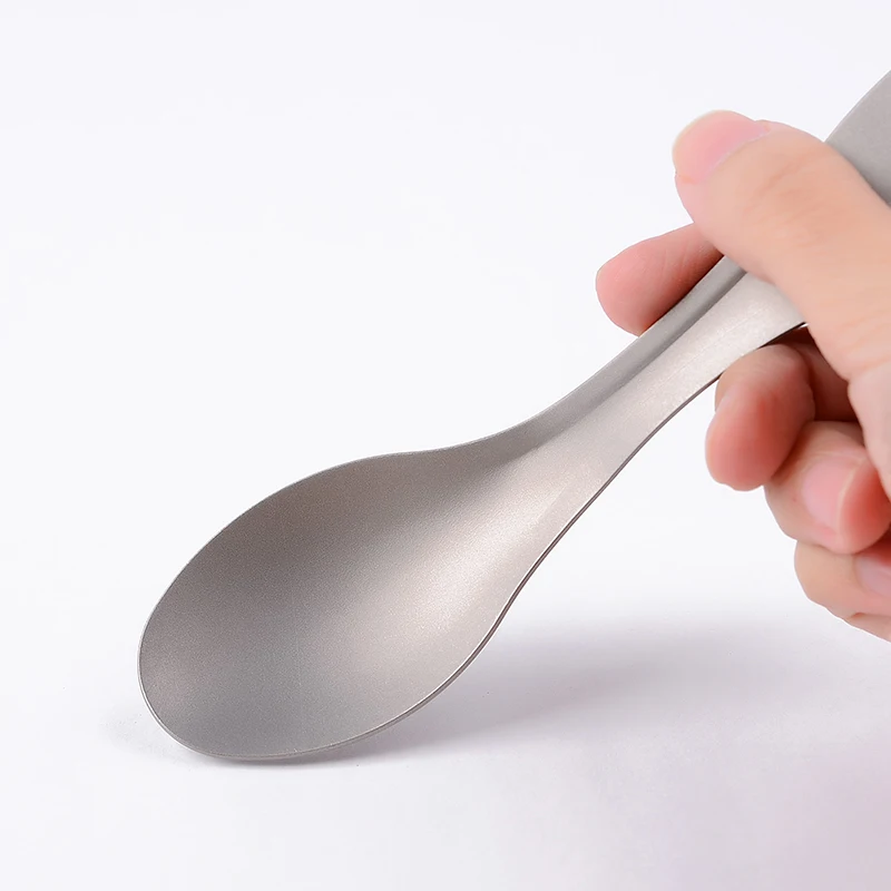 Титановая портативная легкая Титановая Посуда Spork, сверхлегкая ложка из чистого титана, вилка для кемпинга, пикника