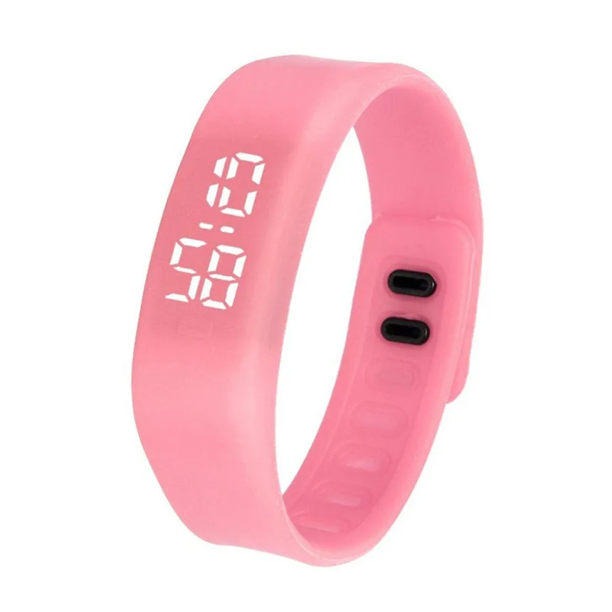 Спортивные женские спортивные часы, светодиодный браслет, электронные цифровые силиконовые наручные часы карамельного цвета для детей, Kol Saati D20
