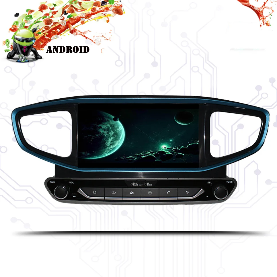 Top 2 din 4+64GB android 9.0 car dvd for hyundai IONIQ Hybrid 2016 2017 2018 car radio gps navigation stereo Head Unit Tape Recorder 3