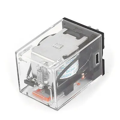 

DC24V Coil 250VAC/28VDC 10A General Purpose Relay 8 Pins DPDT MK2P-1