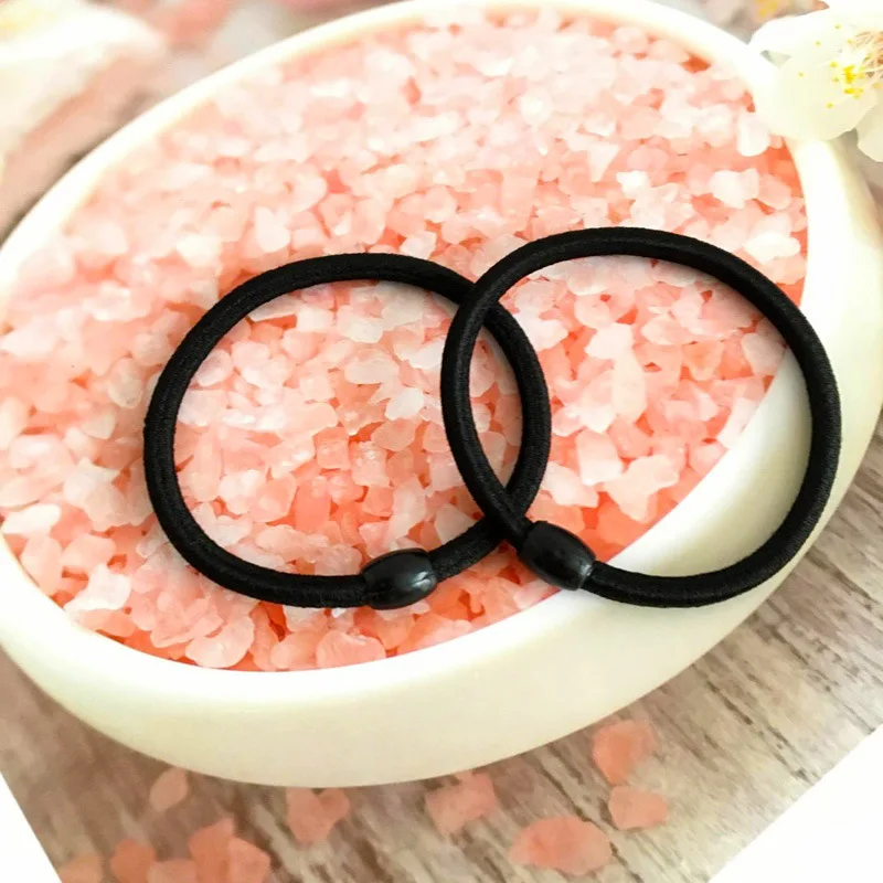 

Free present,Black Women Elastic Cloth Hair Bands Scrunchie Hair Tie Ring Rope Girls Ponytail Holder Headwear Accessories