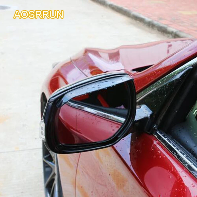 AOSRRUN Acrylic rear view mirror rain eyebrow rear view mirror rain shield rain block font b