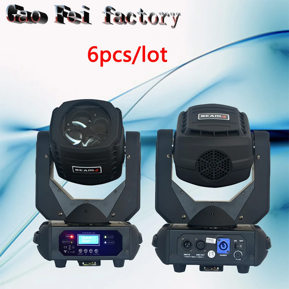

Super led Beam 4x25w Moving Head Light high quality Stage Disco Dj Dmx Lamp lumiere Strobe DJ Show Christmas Party Light