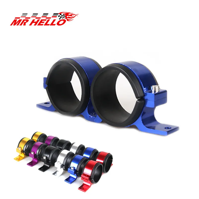 Dual Fuel Pump Mounting Bracket Twin Filter Clamp Cradle Billet 60mm Universal