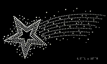 

Free Shipping hot fix rhinestone motif designs shining stars blingbling hotfix rhinestones motif star