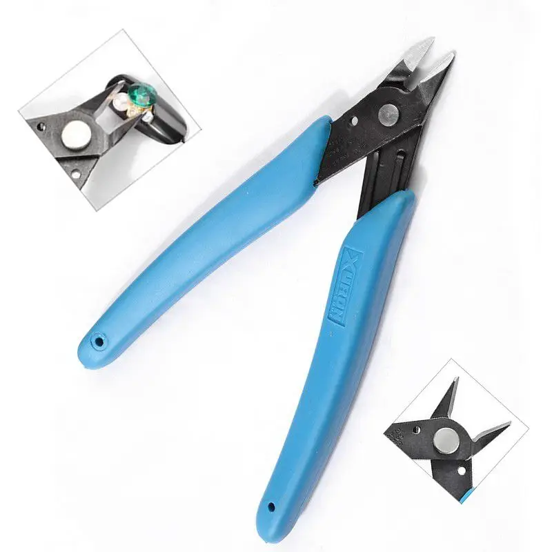 

1Pc Mini Diagonal Pliers Stainless Steel Cutting Nippers For Nail Art Rhinestone Jewelry Chains Making Repair DIY Manicure Tools