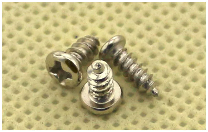 2000Pcs Nickel plated M2*10 M2X10 Countersunk Head Self tapping Electronic Screw Alloy Cross Countersunk Screw Electronic Bolts