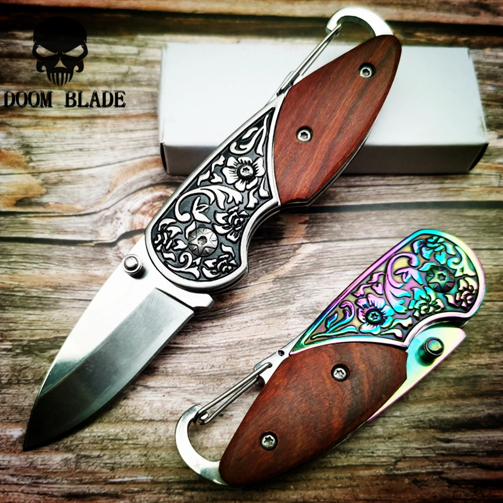 

135mm 5CR15MOV Blade Knives Multi Fold Outdoor Survive Peel Opener Parcel Pare Peeler Cut Keychain Knife Camp Pocket Box Mini