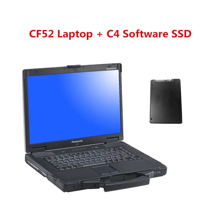 

Used Panasonic CF-52 CF52 CF 52 Military Toughbook Diagnosis Laptop with mb star c4 software XENTRY/DAS/EPC/WIS/EWA/VEDIAMO/DTS