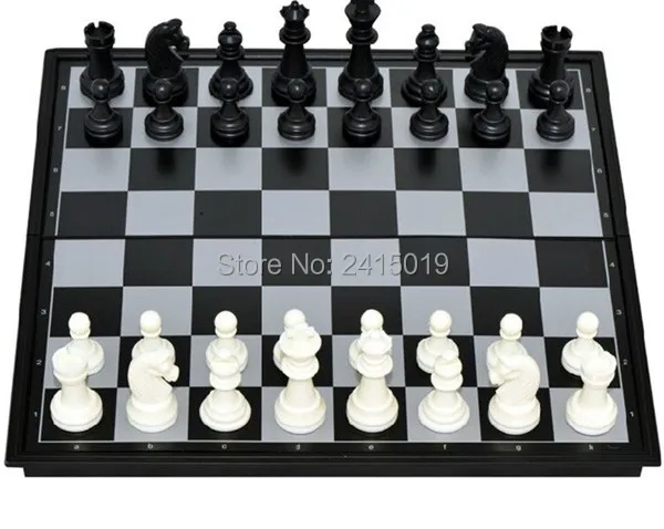 

Free ship small foldable magnetic desktop chess board set game children kids family home travel party interactive intelligence