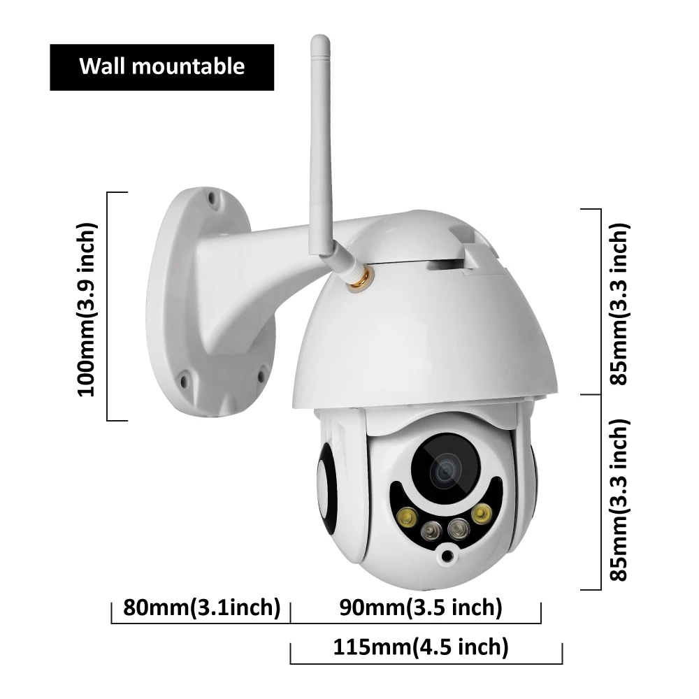 PTZ IP камера 1080P 2MP HD беспроводная Wifi наружная камера безопасности Wi-Fi с ночным видением CCTV для домашнего видеонаблюдения