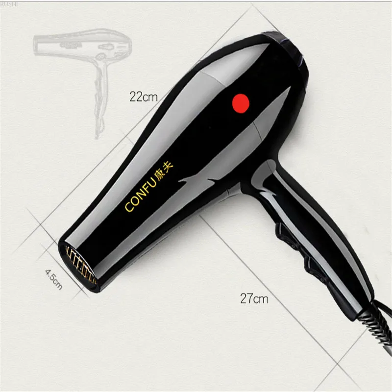 

1800W/ 2000W/ 2200W 220V Household Hotel Hair Salon Professional Use Hair Dryer Hot and Cold Constant Temperature Blowdryer