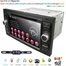 2Din 7 дюймовый автомобильный dvd-плеер для Ford/Focus/Mondeo/Transit/C-MAX/Fiest с gps навигацией Радио BT 1080P Ipod FM/AM карта